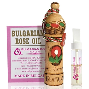 Bulgarian Rose 100% Rózsaolaj - 1g Díszes Fa Fiolában 