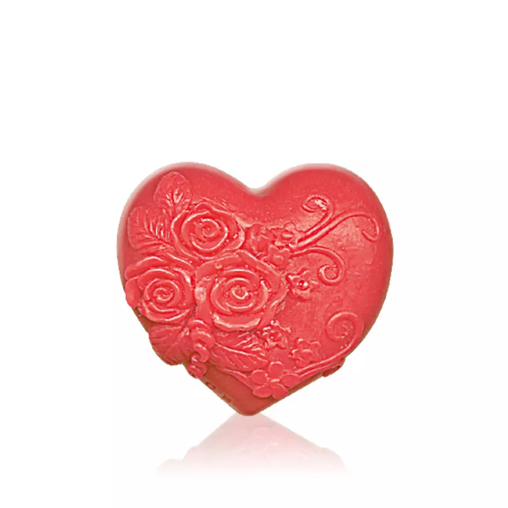 Rose Fantasy - Heart in Love Piros dekoratív szappan